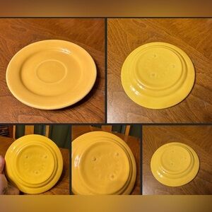 Vintage Yellow Bauer Los Angeles Pottery La Linda Bread Plate